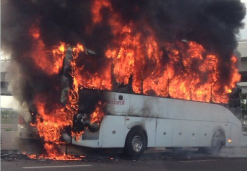 관광버스 화재